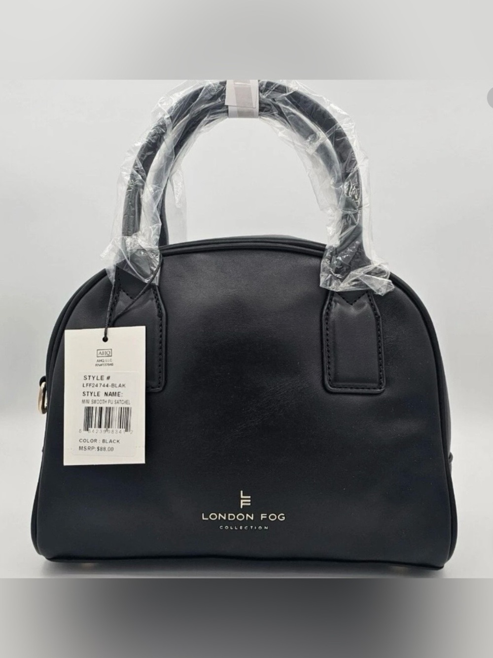 London Fog Black Dome Satchel